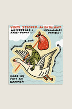 Goose Ride Sticker | Waterproof Vinyl Sticker