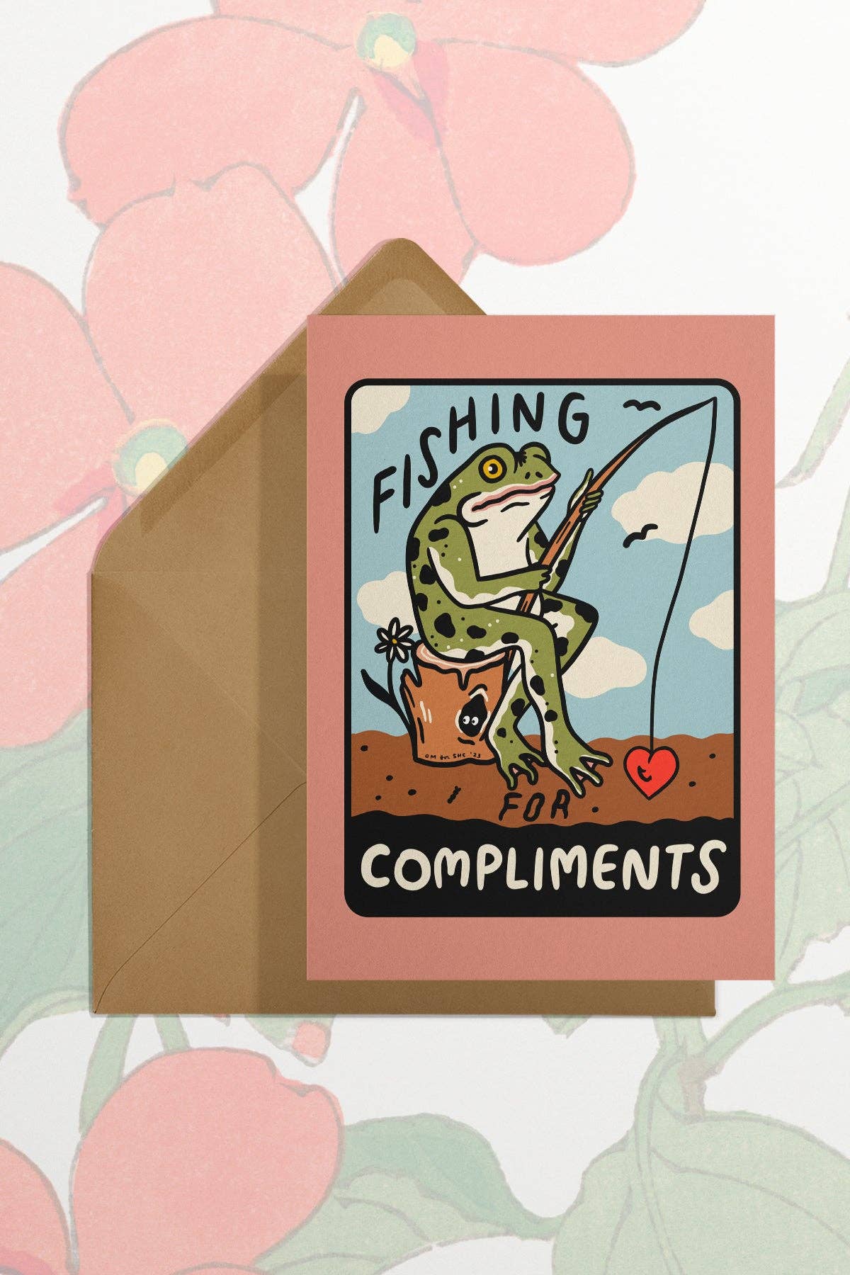 Fishing for Compliments Greeting Card