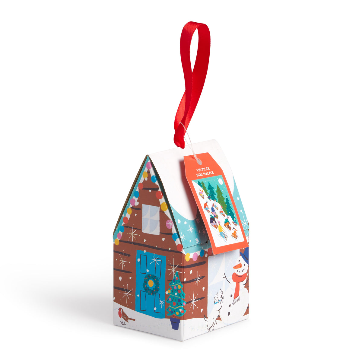 Winter Sledding 130 Piece Puzzle Ornament