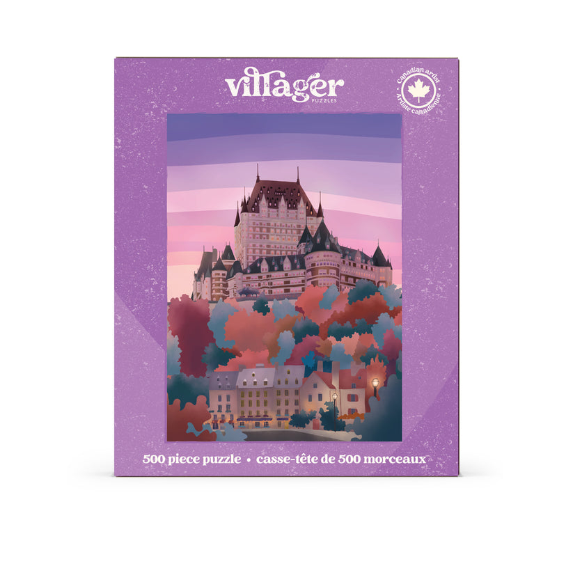 Quebec City | 500-Piece Puzzle for Adults | Designed in Canada by Maude Gervais