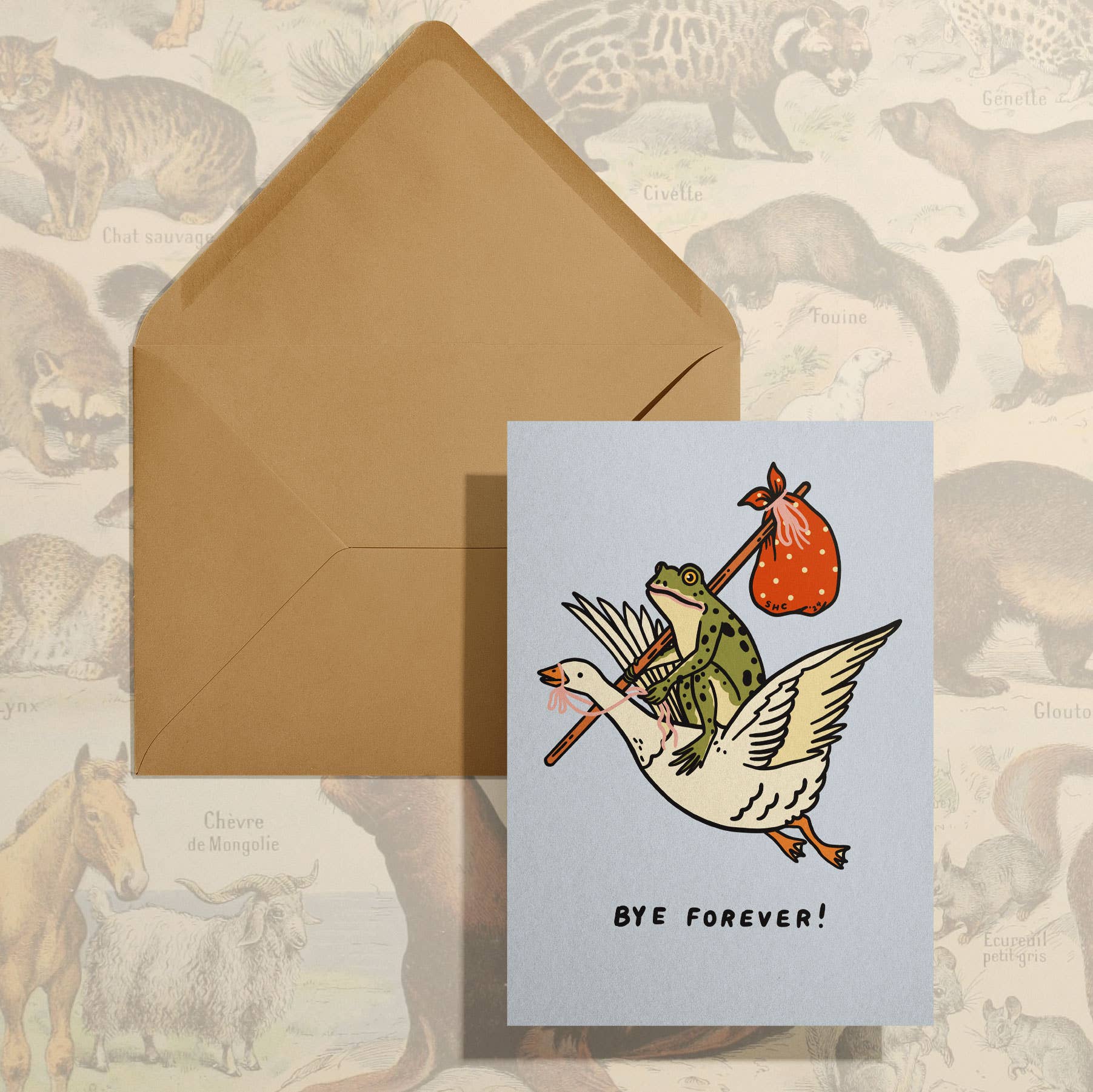 Bye Forever Greeting Card